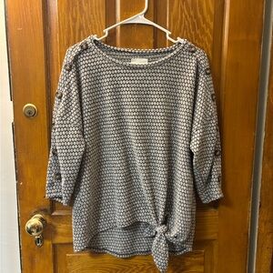 Gray Button-Detail Women's Sweater